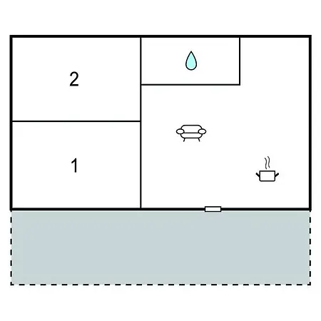 アパート 2 Bedroom Lovely In *